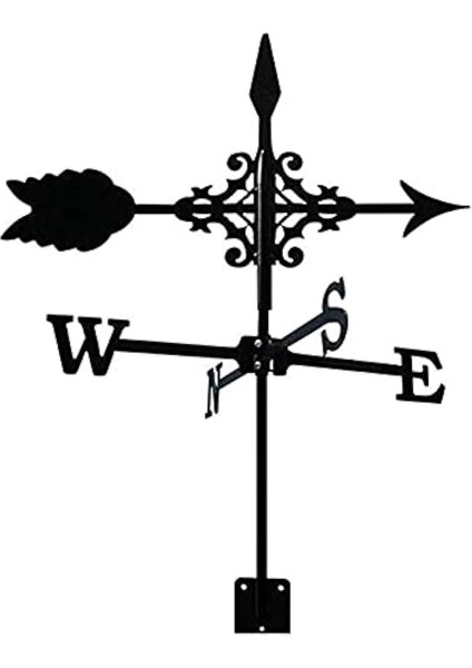Süslemeli Zarif Metal Hava Perdesi Süsleme Metal Weathervan (Yurt Dışından)