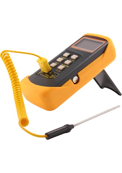 Çift Kanallı Dijital K Tipi Termokupl Termometresi (-50-1300 ° C) 4 Probun El Tipi Yüksek Sıcaklık (Yurt Dışından)