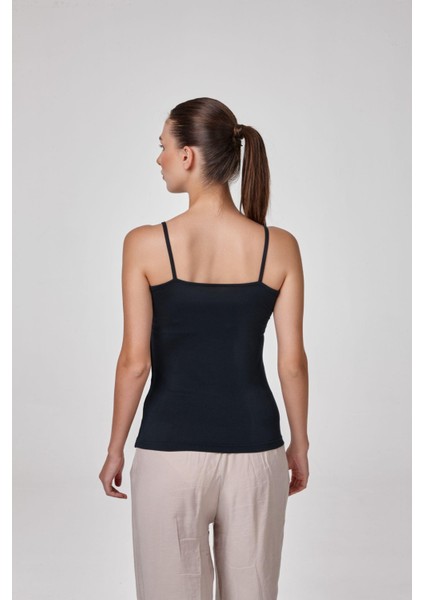 Kadın Lacivert Ince Askılı Modal Drapeli Atlet C5T0N5O2 fiyatları