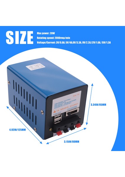 Yüksek Güç Dinamo Şarj Cihazı Taşınabilir Acil Durum El Güç Krank USB Şarj Acil Survival El Krank Jeneratör (Yurt Dışından) indirimleri