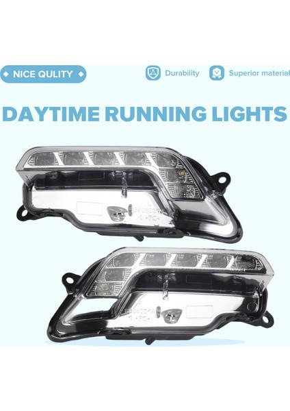 Araba Ön LED Gündüz Çalışma Işığı Drl Sinyal Işığı Mercedes W212 E300 E350 E500 E550 09-13 2128200756 2128200856 (Yurt Dışından) fırsatları