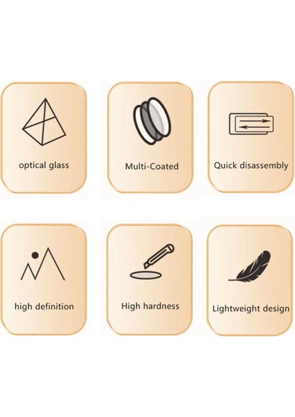 Jsr Junestcr Eylem Kamera Filtresi Uv Lens Koruması Polarize Koruma ve Hızlı Kurulum ve Kaldırma (Yurt Dışından) modelleri