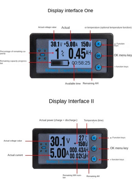VA9210 120V 200A Dijital Voltmetre Ammetre Pil Kapasite Göstergesi Salonu Coulomb Metre Test Cihazı Güç Dedektörü (Yurt Dışından) fiyatları