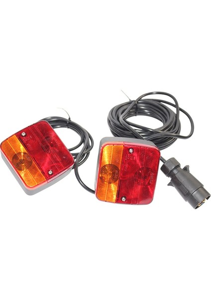 1 Set 12V 7 Pin 10M Evrensel Arka Çekme Kuyruğu Işığı LED Römork Fren Fren Atma Lambası Römork Için Römork Lambası (Yurt Dışından)