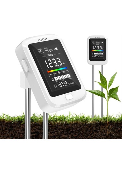 Bahçecilik Fırsatları Için 6 Arada Toprak Testi Kiti, Şarj Edilebilir Dijital Ph Metre, Iç/dış Mekan Bitkileri Için LCD Ekranı ile (Yurt Dışından)
