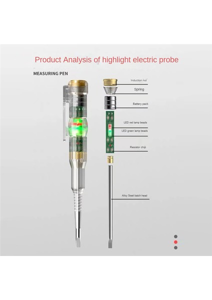 Çok Fonksiyonlu Elektrikli Kalem Yüksek Parlaklık Çift Lamba Elektrikli Kalem Ölçüsü Elektrikçi Indüksiyon Stylus (Yurt Dışından) fiyatları