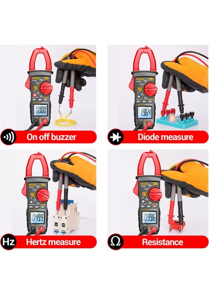 Aneng PN200 Dijital Kelepçe Ölçer Dc/ac 600A Mevcut 4000 Sayım Multimetre Ampermetre Test Car Hz Kapasitans Ncv Ohm Testi (Yurt Dışından) fiyatları