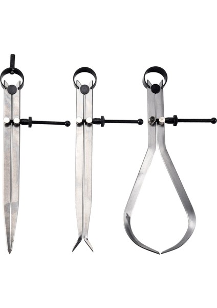 Dış Dış Bölmesinin Içinde Yaylı Kaliper Set 8 Inç Makine Tools 3 Pack (Yurt Dışından)