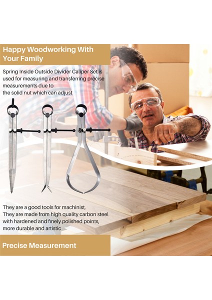 Dış Dış Bölmesinin Içinde Yaylı Kaliper Set 8 Inç Makine Tools 3 Pack (Yurt Dışından) fırsatları