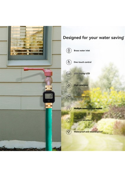 Su Akışı Ölçer Ipx6 Pirinç Giriş Ipli ile Su Geçirmez Dış Mekan Hortum Hortum Su Deposu Çim Sprinkler A (Yurt Dışından) modelleri