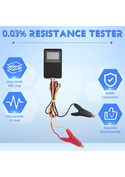 LCD Ekranlı Yhxy -002R Direnç Test Cihazı 0.0001 Ohm -20 Ohm Dc Milliohmeter% 0.03 Direnç Test Cihazı (Yurt Dışından) fırsatları