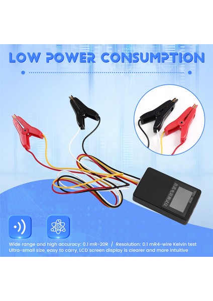 LCD Ekranlı Yhxy -002R Direnç Test Cihazı 0.0001 Ohm -20 Ohm Dc Milliohmeter% 0.03 Direnç Test Cihazı (Yurt Dışından) indirimleri