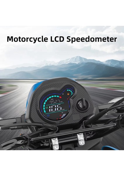 Evrensel Motosiklet Dijital Speedometre LCD Yolcaza Hız Ölçer Honda Navi 110 NAVI110 Dijital Motor Gösterge Tablosu (Yurt Dışından) fiyatları