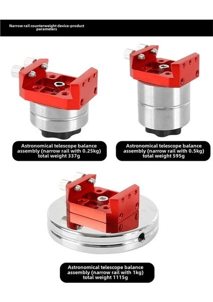 Astronomik Teleskop Ağırlık Seti, Dar Geniş Ray, Birincil Ayna Dengeleme Kiti, Teleskop Aksesuarları A (Yurt Dışından) fırsatları