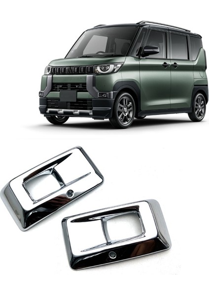 Mitsubishi Delica Mini 2023 Ön Sis Fog Lambası Kapağı Trim Ön Tampon Dekoratif Çerçeve Aksesuarları (Yurt Dışından) modelleri