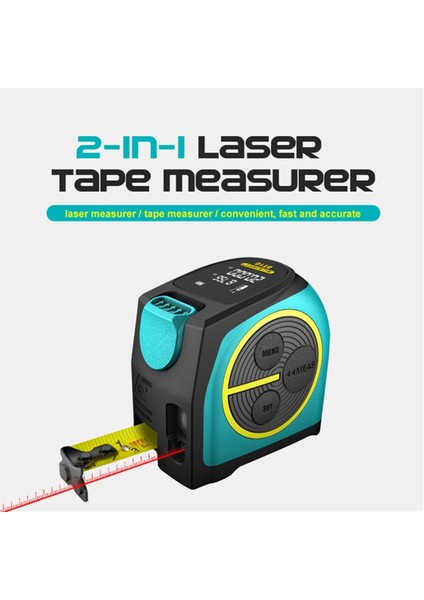 Mileeey Dijital Lazer Menzil ve Lazer Bant Ölçütü 2 Inç LCD Ekran Dijital Lazer Bandı M (Yurt Dışından) fiyatları