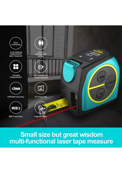 Mileeey Dijital Lazer Menzil ve Lazer Bant Ölçütü 2 Inç LCD Ekran Dijital Lazer Bandı M (Yurt Dışından) modelleri