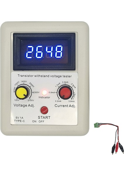 Voltaj Kapasitesi Igbt Transistör Test Cihazı Diyot Mos Trıode LED Voltaj Test Aracı Voltaj Test Merkezi Beyaz+Mavi (Yurt Dışından)