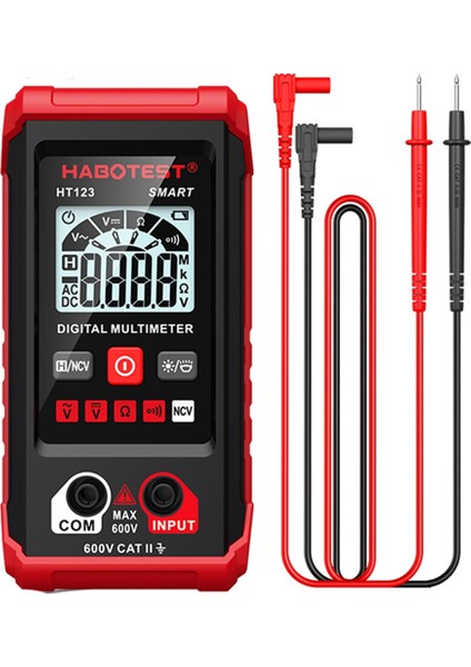 Habotest HT123 Dijital Multimetre, Ac/dc Voltaj Direnç Süreklilik Ölçüm Test Cihazı, Elektrik Multimetre Devre Test Cihazı (Yurt Dışından)