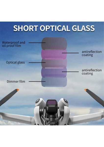 Jsr Junestar Drone Filtre Seti Mini 4 Pro Uv Lens Koruma Polarize Nd8 Işık Azaltma Filtresi Aksesuar B (Yurt Dışından) modelleri