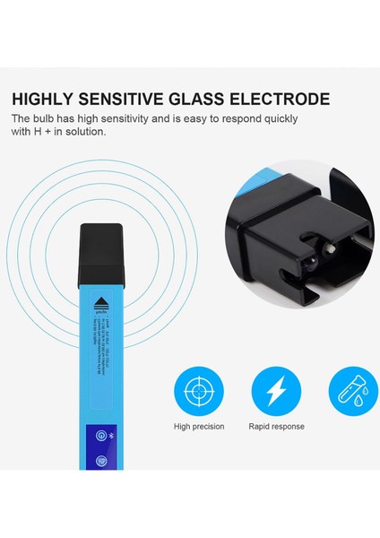 Dijital Su Kalitesi Analizörü, Ph Metre Dijital 2 1 Ph Temp Metre Arka Işığı Ph Su Test Cihazı Büyüyen Besinler Için (Yurt Dışından) indirimleri