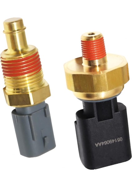 2 Paket Motor Yağı Basınç Sensörü Gönderen Anahtarı ve Soğutucu Sıcaklık Sensörü 5149062AA 5149077AB Chrysler Aspen Için (Yurt Dışından)