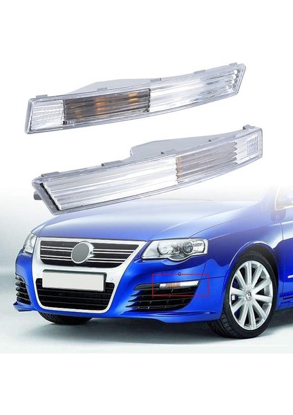 Ön Tampon Yan Dönüş Sinyali Göstergesi Işık Kapağı Vw Volkswagen Passat B6 2006-2010 Sedan Vagon Modeli 3CD953041A 3CD953042A 1 Çift (Yurt Dışından) modelleri