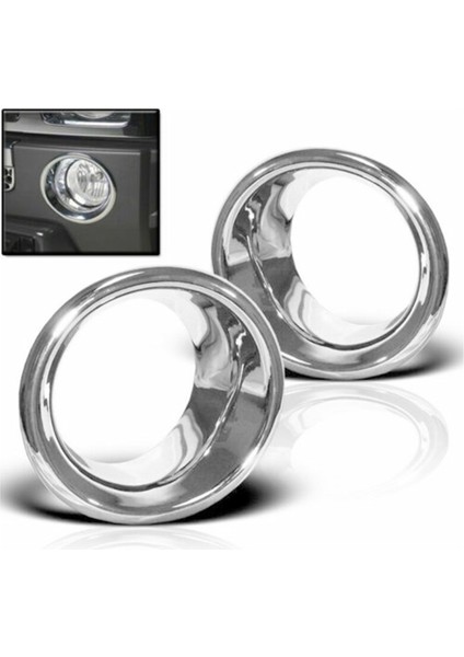 1paır Araç Ön Tampon Krom Sis Lambası Trim Yüzük Hummer H3 2006-2010 Sis Işık Çerçevesi Dış Dekoratif (Yurt Dışından) fırsatları