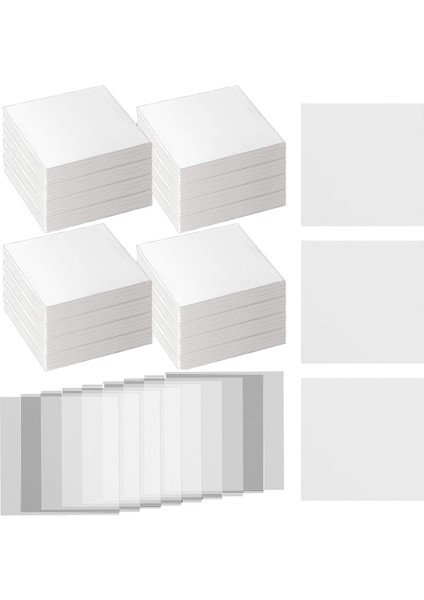 2000 Pcs Selüloz Tartım Kağıt Sayfası Laboratuvar Örneği Tartım Kağıt Kağıtları, Azotsuz, 4 x 4 Inç (Yurt Dışından)