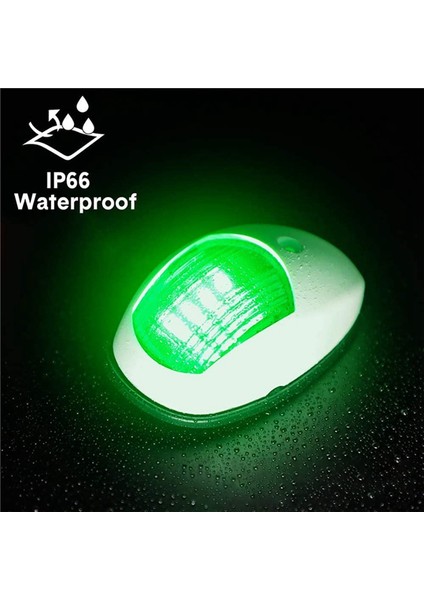 Navigasyon Işık LED Tekne Yan Işık Sinyali Işık Sinyal Uyarı Işık Yat Açık Beyaz (Yurt Dışından) fırsatları