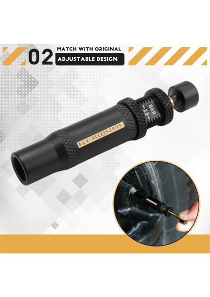 Ayarlanabilir Otomatik Döşemeli Tire-Deflator Valf Kiti (10-30 Psı) 4 Pc Vidalı Lastik Havası Aracı Araçlar Motosiklet (Yurt Dışından) indirimleri