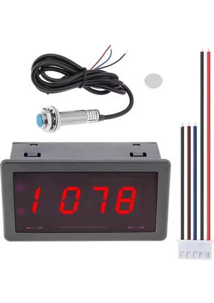 Rpm Hız Ölçer 4 Dijital LED Ekran Taşometresi Motor Yüksek Hassasiyeti Salon Yakınlık Anahtarı Sensörü (Yurt Dışından) fırsatları
