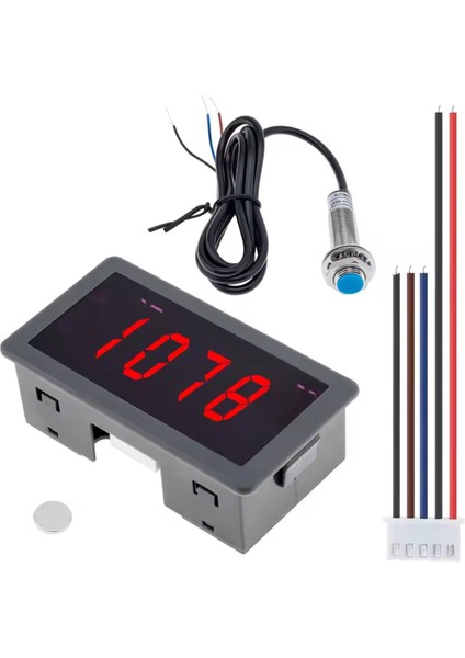 Rpm Hız Ölçer 4 Dijital LED Ekran Taşometresi Motor Yüksek Hassasiyeti Salon Yakınlık Anahtarı Sensörü (Yurt Dışından) indirimleri