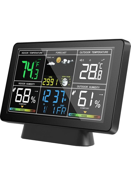 LCD Hava Durumu Istasyonu Kablosuz Dijital Termometre Elektrikli Iç/dış Mekan Termometresi Higometre Abd Fişi (Yurt Dışından) modelleri