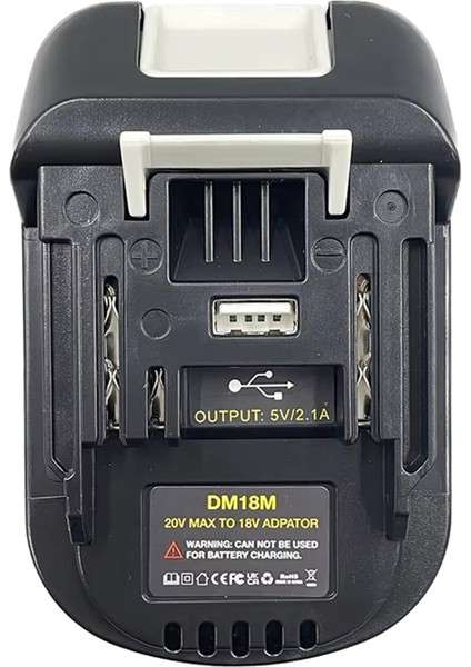 Milwaukee Için DM18M Pil Adaptör Dönüştürücü, BL1830 BL1850, 20V Ila 18V ile Uyumlu Makita 18V Pillere Dewalt (Yurt Dışından)