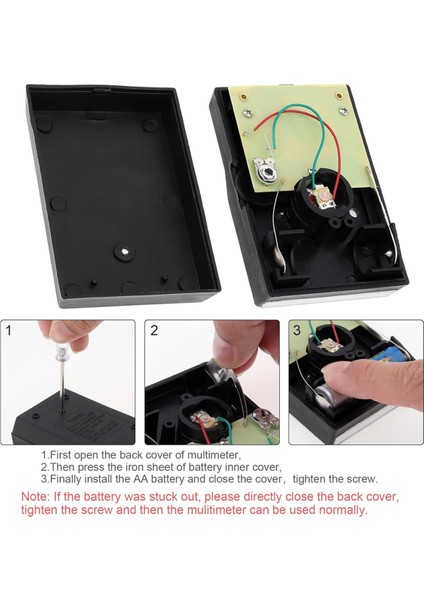 Multimetre, Ac/dc Volt 1000V Voltmetre Amp Volt Ohm Voltaj Test Cihazı Test Uçları ve Pil Dahil (Yurt Dışından) fırsatları