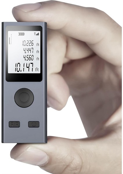 Mini Lazer Mesafe Ölçüm Aracı, 131FT/40M, ± 2mm Doğruluk, M/in/ft Birim Anahtarlama, Mesafe/alan/hacim/pisagor (Yurt Dışından)