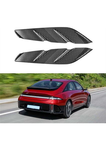 Hyundai Ioniq Için 6 2022 2023+ Araba Arka Sis Fıstığı Lamba Şeritleri Trim Kapak Çıkartmaları Arka Tampon Spoyleri (Yurt Dışından) modelleri