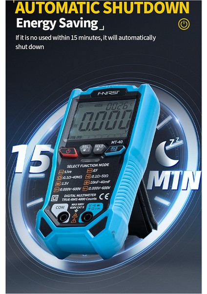 Fnirsi Mt-40 Akıllı Multimetre Elektrikçi Özel Yüksek Hassas Dijital Multimetre Tam Otomatik Sesli (Yurt Dışından) fiyatları