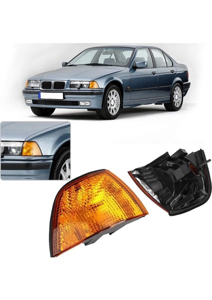 Bmw E36 Sedan 1992-1998 Için Ampul Dönüş Sinyali Göstergesi Olmayan 2pcs Araba Köşesi Işığı (Yurt Dışından) fiyatları