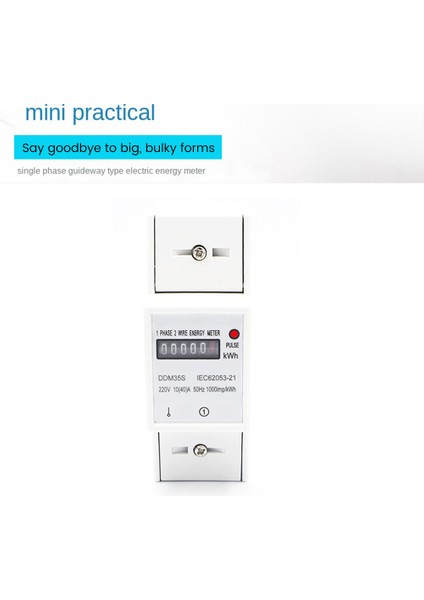 Tek Fazlı Iki Tel 220V 10-40A Enerji Ölçer Kwh Sayaç Tüketimi Analog Elektrik Wattmetre Ev Din Rayı (Yurt Dışından) modelleri