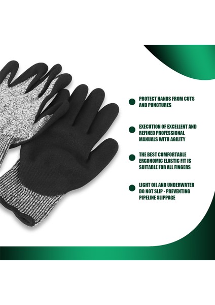 Seviye 5 Kesim Dayanıklı Eldivenler 3D Konfor Streç Uyum, Dayanıklı Güç Kavrama Köpüğü Nitril, Geçiş Fda Gıda Kontağı, Akıllı Dokunma, Ince Makine Yıkanabilir, Gri 1 Çifti (L) (Yurt Dışından) indirimleri