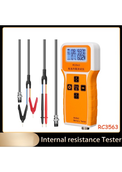 RC3563 Pil Voltajı Dahili Direnç Test Cihazı Trityum Lityum Demir Fosfat 18650 Pil Test Cihazı, Test Merkezi Prob Klipsi (Yurt Dışından) fiyatları