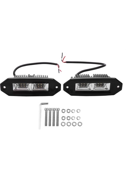 LED Işık Çubuğu, 40W Flush Montaj LED Pods, 2pcs Yol Yede Sürüş Işıkları Jeep Tampon Için Sis Lambası Atv Utv Suv Kamyon Teknesi (Yurt Dışından)