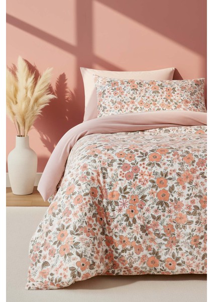 Pembe Bahar Çift Kişilik Nevresim Takımı