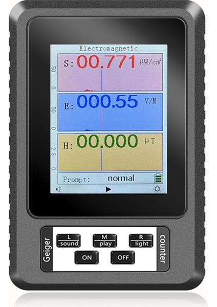 Xr2 BR-9A El Electromanyetik Radyasyon Dedektörü Yüksek Hassas Elektromanyetik Radyasyon Emf Metre Test Cihazı Siyah (Yurt Dışından)