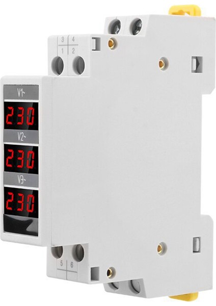 Dın Ray Voltaj Ölçer AC80-500V Için Modüler LED Dijital Üç Fazlı Voltmetre (Yurt Dışından) fırsatları