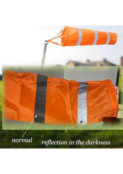 Havaalanı Rüzgarları Turuncu Su Geçirmez Windsock Yansıtıcı Rüzgar Torbası 60CM (Yurt Dışından) fırsatları