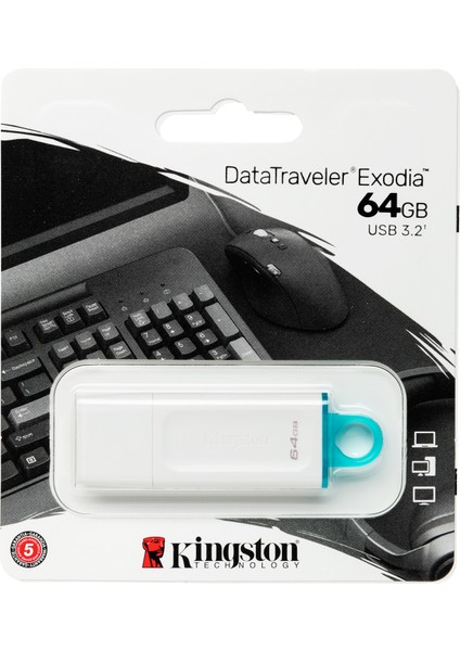 Kıngston 64GB Usb3.2 Dt Exdw KC-U2G64-5R
