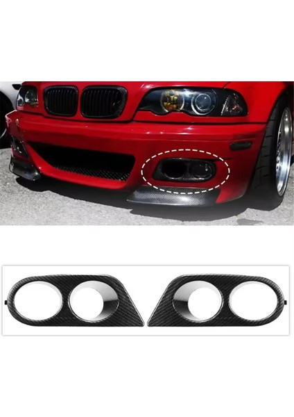 2pcs Araba Ön Tampon Izgara Sis Bmw E46 M3 2001 2002 2003 2004 2005 2006 (Yurt Dışından) fiyatları